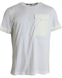 Dolce & Gabbana - Elegant Crew Neck Cotton Tee - Lyst