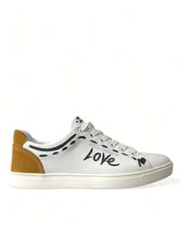 Dolce & Gabbana - Leather Love Milano Sneakers Shoes - Lyst