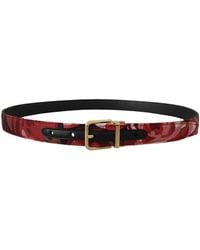 Dolce & Gabbana - Leather Belt With-Tone Buckle - Lyst