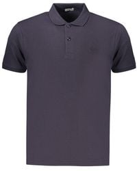 COVERI MOVING - Blue Cotton Men's Polo - Lyst