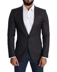Dolce & Gabbana - Elegant Virgin Wool Martini Blazer - Lyst