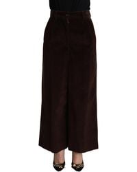 Dolce & Gabbana - Elegant High-Waisted Wide Leg Pant - Lyst