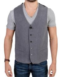 CoSTUME NATIONAL - Cotton Blend Casual Vest - Lyst