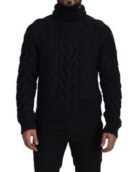 Dolce & Gabbana - Wool And Cashmere Turtle-neck Sweater - Lyst