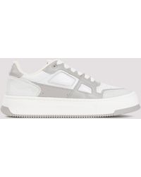 Ami Paris - White Grey New Arcade Leather Sneakers - Lyst