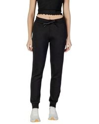ARMANI EXCHANGE - Black Cotton Joggers Workout Pant - Lyst