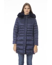 Baldinini - Light Blue Polyester Jackets & Coat - Lyst