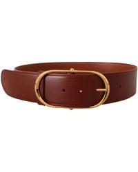 Dolce & Gabbana - Elegant Buckle Leather Belt - Lyst