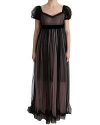 Dolce & Gabbana - Silk Long Shift Dress - Lyst