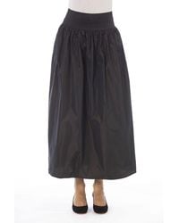 Alpha Studio - Brown Polyester Skirt - Lyst