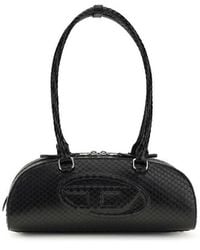 DIESEL - Calf Leather Bos Taurus Shoulder Bag - Lyst