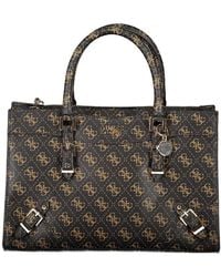 Guess - Brown Polyethylene Handbag - Lyst