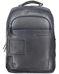 Piquadro - Blue Nylon Backpack - Lyst