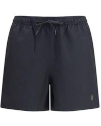 Fred Perry - Black Recycled Polyester Short And Mini Shorts - Lyst