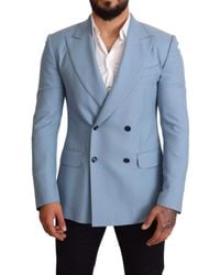 Dolce & Gabbana - Dolce Gabbana Cashmere Silk Slim Fit Blazer Jacket - Lyst