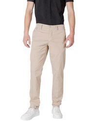 Replay - Beige Cotton Jeans & Pant - Lyst