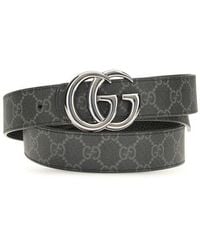 Gucci - Black Calf Leather Bos Taurus Regular Belt - Lyst