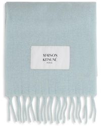 Maison Kitsuné - Blue Polyamide Scarf - Lyst