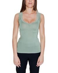 Vero Moda - Bicolor Viscose Tank Tops - Lyst