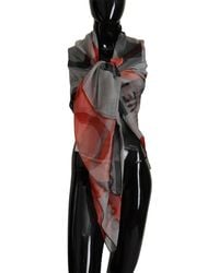 CoSTUME NATIONAL - Elegant Silk Checkered Scarf - Lyst