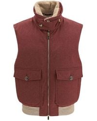 Brunello Cucinelli - Wool Padded Vest - Lyst