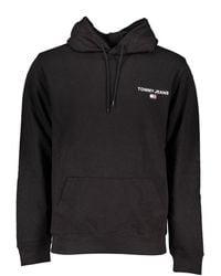Tommy Hilfiger - Elegant Hooded Sweatshirt With Logo Print - Lyst