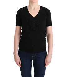 Marghi Ló - Black 100% Lana Wool Blouse T - Lyst