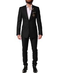 Dolce & Gabbana - Embellished Single Breasted 2 Pc Suit - Lyst