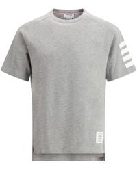 Thom Browne - T-shirt Horizontal Bands - 4 - Lyst
