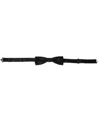 Dolce & Gabbana - Silk Patterned Adjustable Neck Bow Tie - Lyst