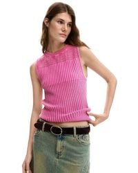 Desigual - Cotton Tank Tops - Lyst