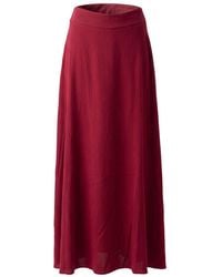 Trussardi - Red Viscose Skirt - Lyst