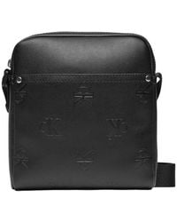 Calvin Klein - Black Polyethylene Messenger Bag - Lyst