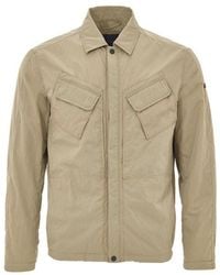 Paul & Shark - Leather Biker Jacket With Hardware - Lyst