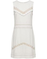 Trussardi - White Polyester Dress - Lyst