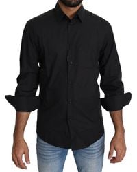 Dolce & Gabbana - Cotton Formal Dress Top Shirt - Lyst