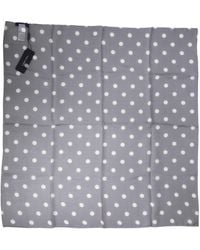 Dolce & Gabbana - Polka Dot Silk Square Foulard 91.5Cm X 89.5Cm Scarf - Lyst
