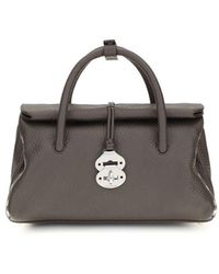 Zanellato - Brown Calf Leather Bos Taurus Shoulder Bag - Lyst