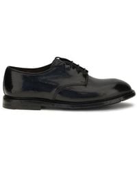 Premiata - Black Calf Leather Bos Taurus Oxfords And Derbies - Lyst