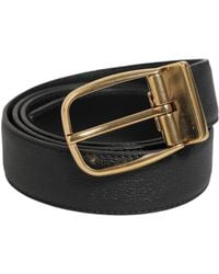 Dolce & Gabbana - Leather Belt Buckle - Lyst