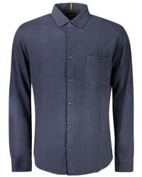 BOSS - Cotton Shirt - Lyst
