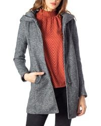 ONLY - Gray Polyester Jackets & Coat - Lyst