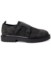 Antony Morato - Black Leather Flat Boots - Lyst