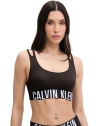 Calvin Klein - Black Recycled Polyester Bra - Lyst