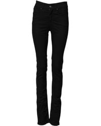 Armani Jeans - Mid Waist Cotton Stretch Skinny Denim Jeans - Lyst