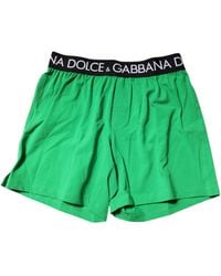 Dolce & Gabbana - Green Cotton Regular Boxer Shorts Underwear - Lyst