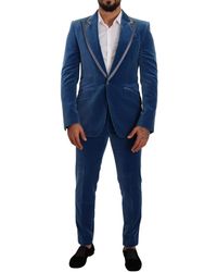 Dolce & Gabbana - Elegant Velvet Slim Fit Suit - Lyst