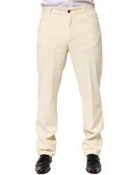 Burberry - Corduroy Cotton Straight Trouser Pants - Lyst