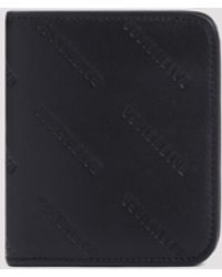 Balenciaga - Black Leather Cash Flap Card Holder - Lyst