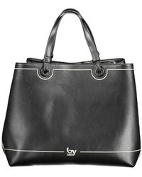 Byblos - Black Polyethylene Handbag - Lyst